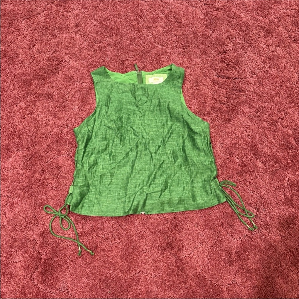 Anthropologie Vibrant Green Tank Top